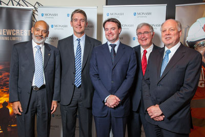MMG and Newcrest sign partnership agreement with Monash for the creation of a new mining engineering school.
